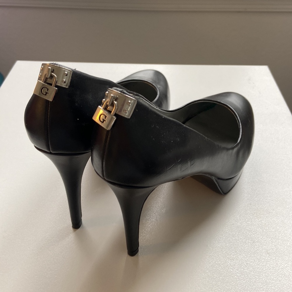 Guess black heels, size 8